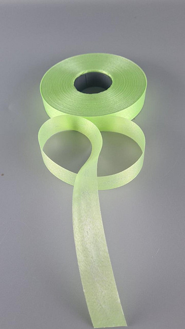 Стрічка поліпропіленова для повітряних куль і подарунків 2 см х 100 ярдів салатова (1 пачка) Харків - фото 1