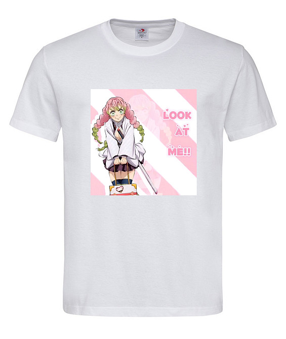 Футболка «Мицури Канроджи» — стиль для фанатов аниме Клинок, рассекающий демонов Белый, M Городище - изображение 1