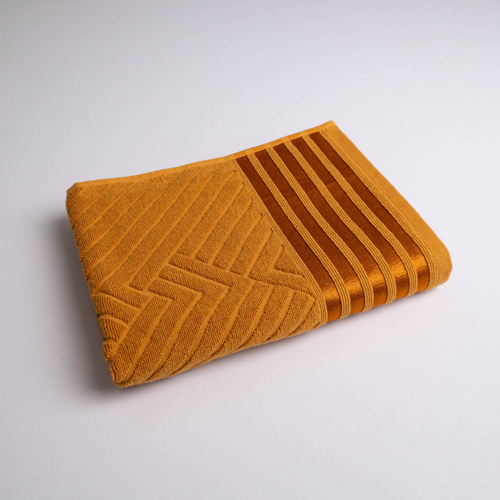 Полотенце махровое среднее SOFT GM Textile 50х90см 500г/м2 (Горчичный) Сумы - изображение 1