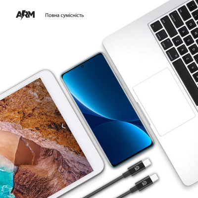Дата кабель USB-C to USB-C 1.2.0m ABMM093BL black Armorstandart (ARM64371) Вінниця - фото 2