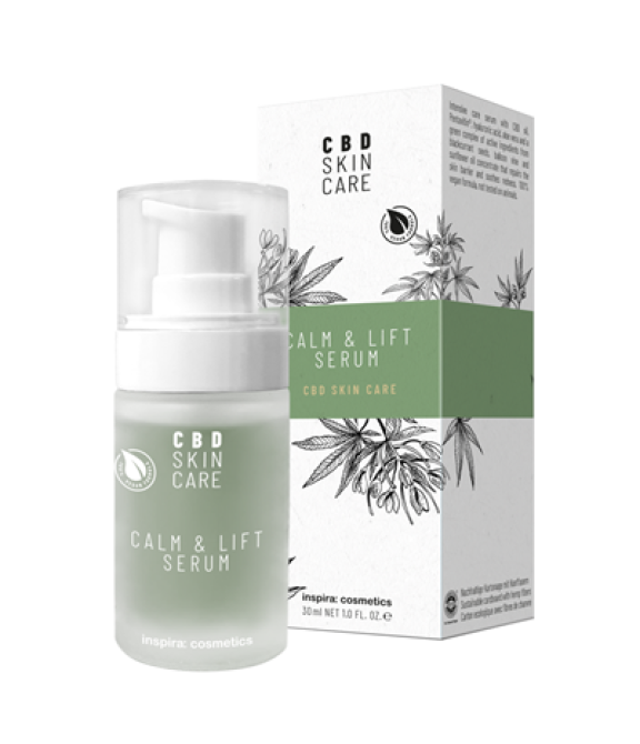 Сироватка з олією коноплі Заспокоєння та ліфтинг CALM LIFT SERUM CBD Skin Care Inspira 30 мл Київ - фото 1