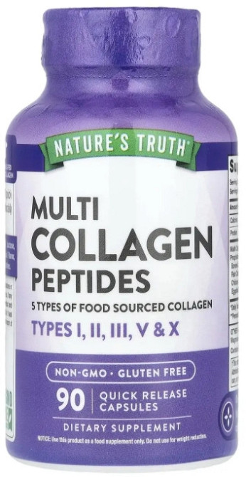 Коллагеновые пептиды Nature's Truth Multi Collagen Peptides 90 капс Киев - изображение 1