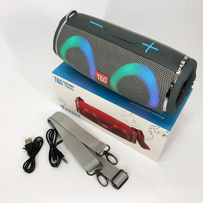 Bluetooth колонка с освещением TG642, Bluetooth колонка с хорошей батареей Блютуз-колонка usb-портом PA-38 Львов - изображение 10