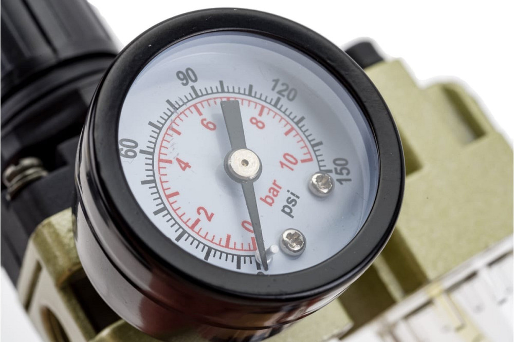 Блок подготовки воздуха мини для пневмосистемы (фильтр-регулятор + лубрикатор) 1/4 диапазон регулировки Одесса - изображение 4