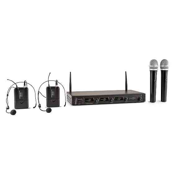 Duett Quartet Fix V2 4-канальний бездротовий мікрофон UHF Дальність дії 50 м 2 портативні мікрофони / 2 Рівне