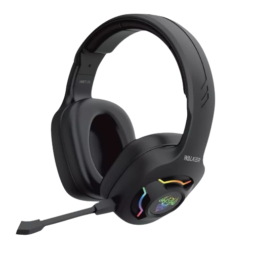 Навушники ігрові бездротові WALKER Big WBT-79 RGB з мікрофоном чорний Житомир - фото 1