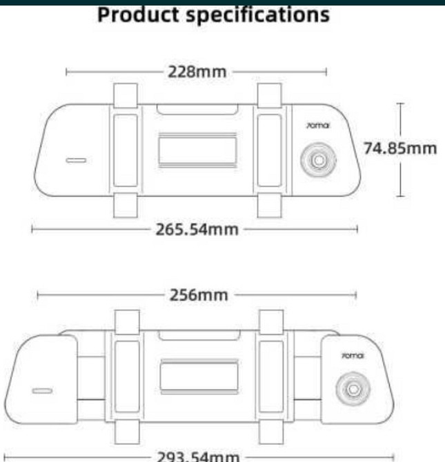 Автомобильный видеорегистратор - зеркало: 70mai S500 Киев - изображение 3