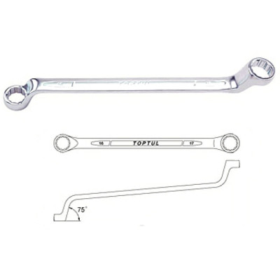 Ключ Toptul накидний 6-22мм (кут 75 °) 8шт. (GAAA0810) Вінниця - фото 2