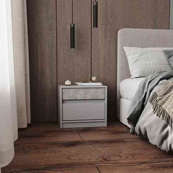 Тумба прикроватная Эверест Стайл-500 50,2х39х44,2 см Кашемир/Бетон (DTM-071155) Днепр