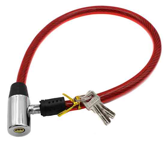 Велосипедный замок N-3 короткий, толстый, лазерный ключ Днепр