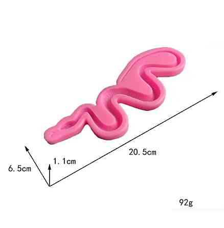 Молд силиконовый Змея 205 на 65 мм розовый Киев