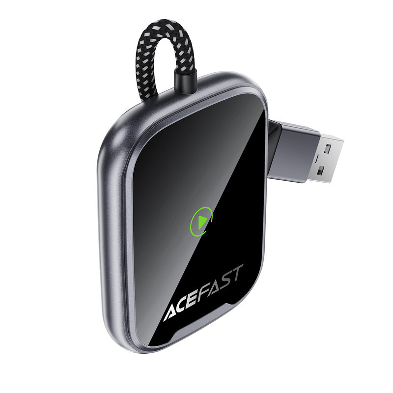 Адаптер ACEFAST QC1 CarPlay wireless adapter for car Metal Gray Одеса - фото 3