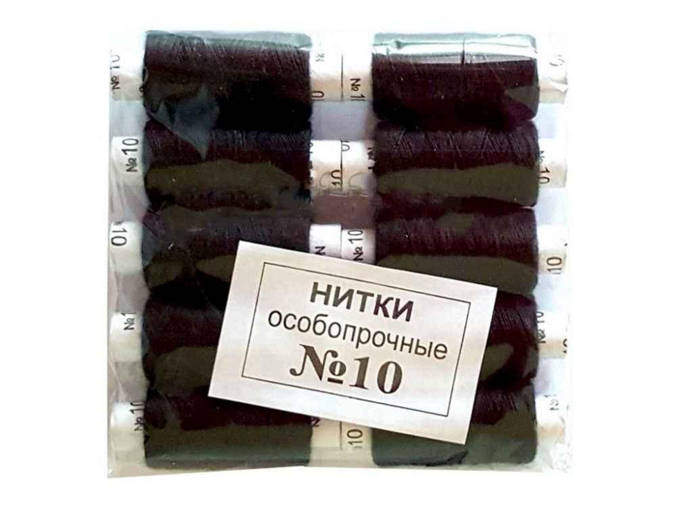 Нити No10 ХБ (10 черных) 410062 ТМ ХАРКОВ Solmir Киев - изображение 1
