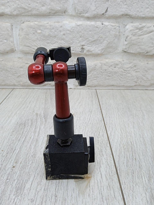 Шарнирная магнитная стойка 160 мм – компактное металлическое основание с регулировкой для индикатора. Харьков - изображение 3