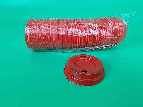 Кришка на склянку паперовий Ф72 (гар) червона Харків (на 180 гофра (Харків)) (100 шт.) Харків