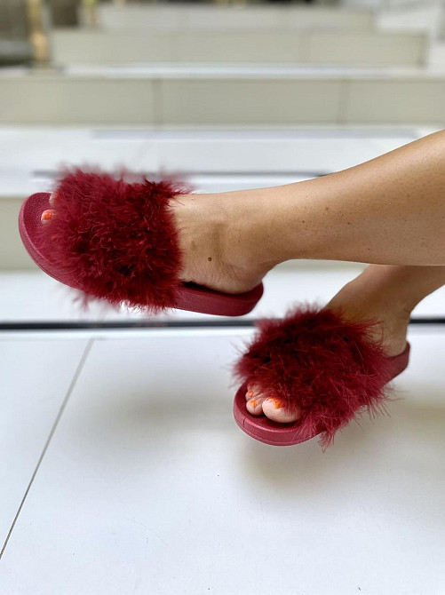 Sopra Шльопанці жіночі Sopra PT-07 бордові (літо, силікон+хутро) (1855) Коломыя - изображение 9