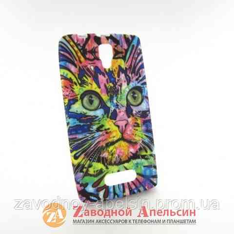 Lenovo A2010 чехол рисунок KMT кот Одесса