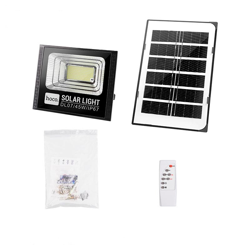 Лампа вулична HOCO DL07 Plus із сонячною панеллю, чорна Винница - изображение 5