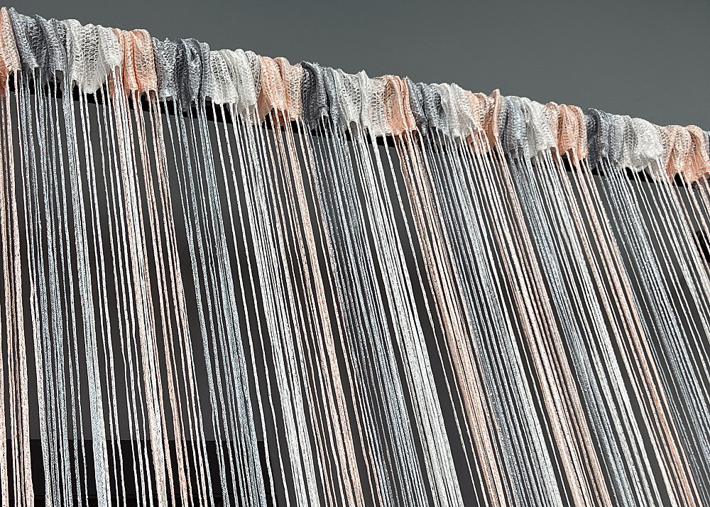 Штори-нитки з люрексом Рожевий з сірим і білим 300х300см 1 шт (61-129) Київ - фото 7