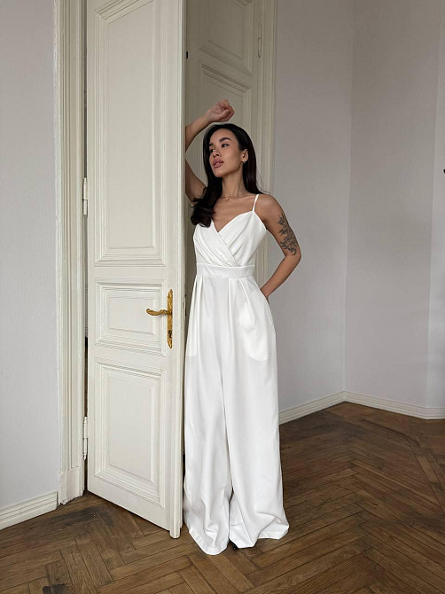 Жіночий стильний елегантний комбінезон костюмка преміум якості Одеса - фото 7