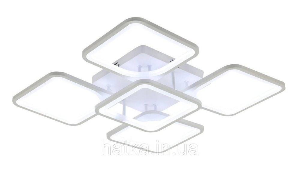 Люстра світлодіодна акрилова 6112-5 WT 86W Київ - фото 4