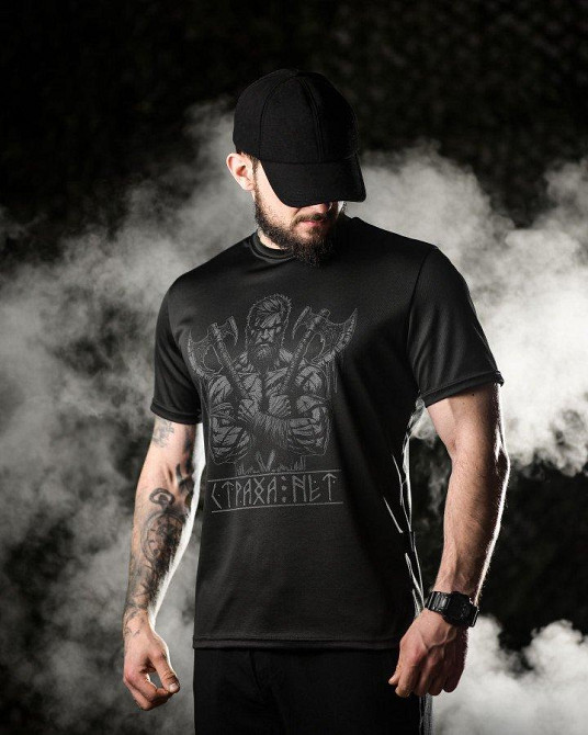 Тактическая футболка   Oblivion black Страха нет ДЛ6588 Одесса - изображение 5