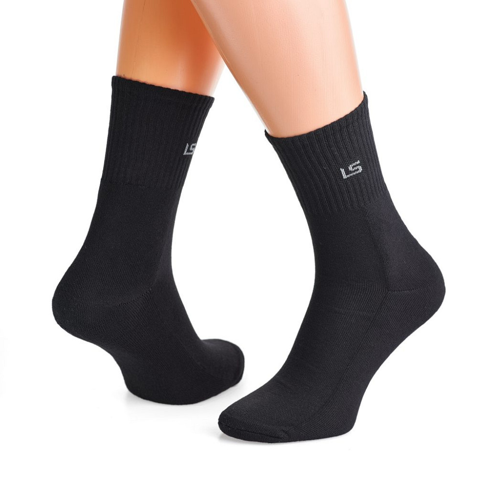 Носки осень-зима утепленные махровые LEO UNIVERSAL Высокие Черный 44-46 Сумы - изображение 2