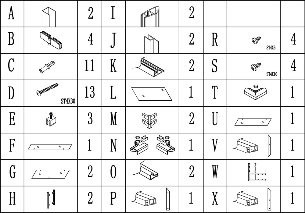 Душова кабіна квадратна без піддона від стіни WDA N90TC BRAVO (1уп.) Тернопіль - фото 5