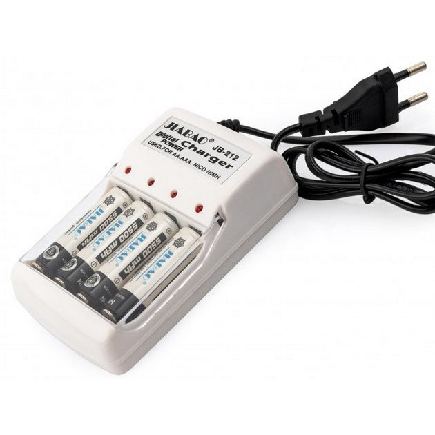 Зарядное устройство для аккумуляторов АА и ААА, Jiabao JB-212 + 4 аккумулятора ААА PN-84 Киев - изображение 9