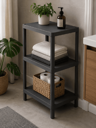 Етажерка 3-х ярусна Violet House 6031 Olympic GREY 27х42х67 см (7040710) Київ