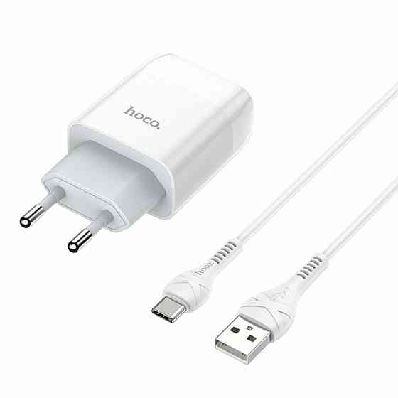 Мережевий зарядний пристрій HOCO C72A Glorious single port charger set, колір білий 6931474713018 Одеса