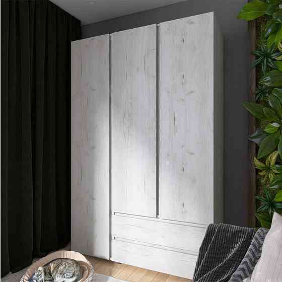 Шкаф трехдверный Эверест ШЛ-3 Лайт Дуб Крафт белый (DTM-071085) Львов