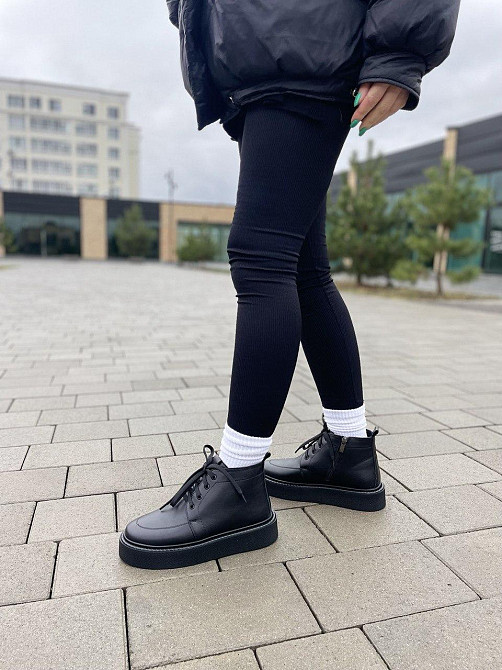 Черевики жіночі SEE SEVEN чорні натуральна шкіра з утепленням 37р.38р.39р. (5308) Коломыя - изображение 2