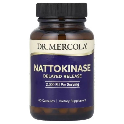 Витамин Dr. Mercola Наттокиназа, 2000 FU, Nattokinase, 60 капсул (MCL-21414) Винница - изображение 1