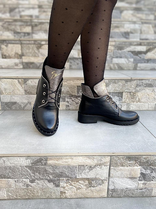 Черевики жіночі D and V чорні натуральна шкіра 36р. (1223) Коломыя - изображение 4