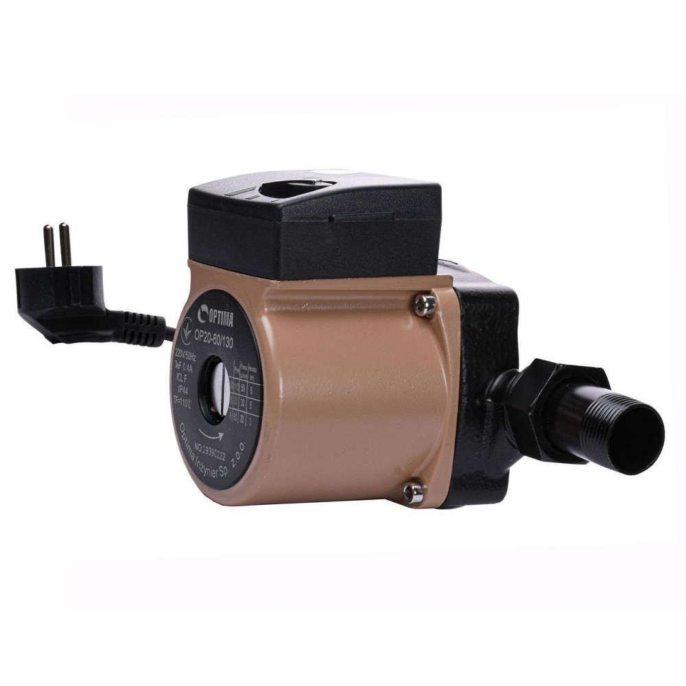 Насос циркуляционный Optima OP20-60 130мм + гайки, + кабель с вилкой! (000010569) Киев - изображение 2