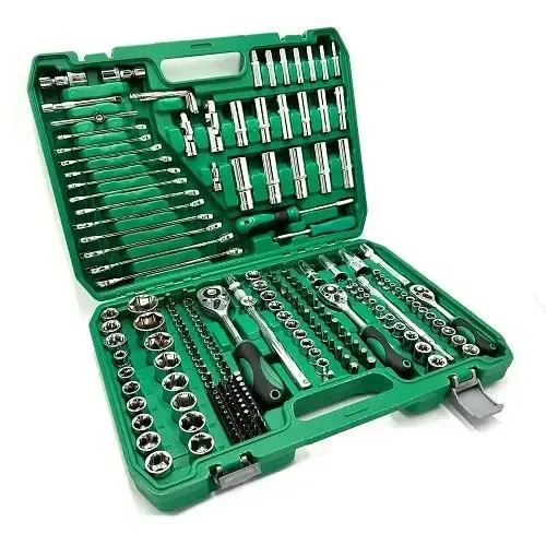 Набор инструментов с трещеткой 216 предметов в кейсе Коломия