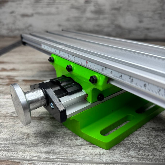 Двухкоординатный стол BG-6300 для сверлильного фрезерного станка 31 × 9 см алюминиевый сплав Киев