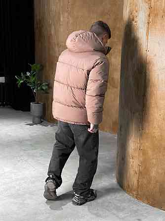 Чоловіча куртка зимова дутий Пуховик теплий до -25 короткий коричневий L Одеса