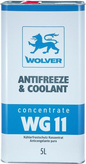 WOLVER Antifreeze & Coolant Concentrate WG11 Blue 5L — Концентрат антифризу G11 для ефективного захисту системи охолодження Ковель - фото 1