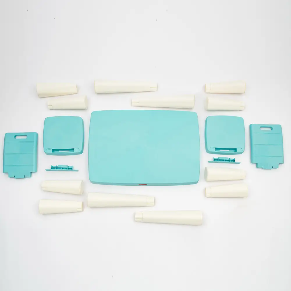 Дитячий комплект стіл та два стільці Doloni (пластиковий) Бірюзовий Київ - фото 7