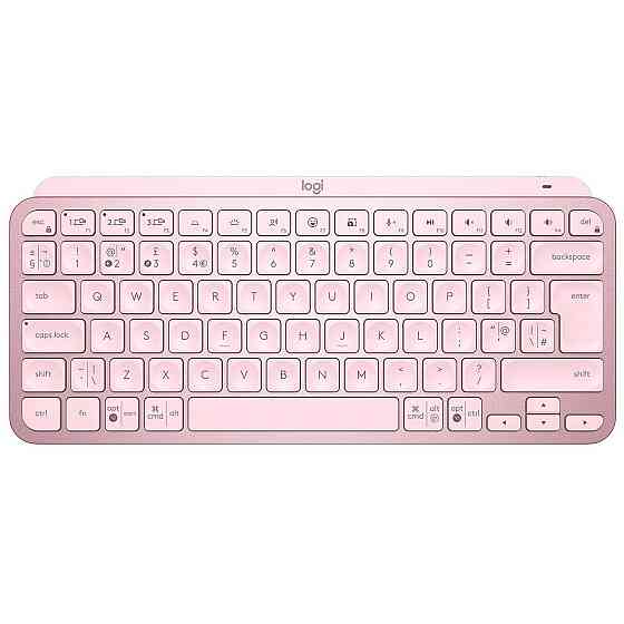 Клавіатура бездротова Logitech MX Keys Mini Wireless Illuminated UA Rose (920-010500) Рожевий Харьков