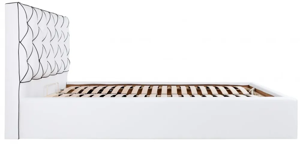 Ліжко Melissa Comfort 140 х 190 см Fly 2200 З підйомним механізмом та нішою для білизни Білий Дніпро - фото 15