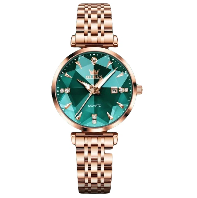 Часы женские наручные Olevs Diamond Золотистый Винница - изображение 11