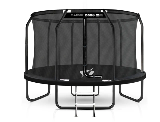 Батут THUNDER INSIDE ELITE з внутрішньою сіткою 14 футів 427 см чорний Київ