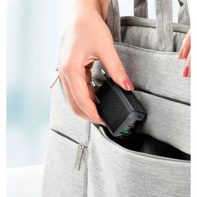 Зарядний пристрій Acefast 2xUSB 30W (USB-C+USB-A) Gan A98 Black (6974316283263) Вінниця - фото 7