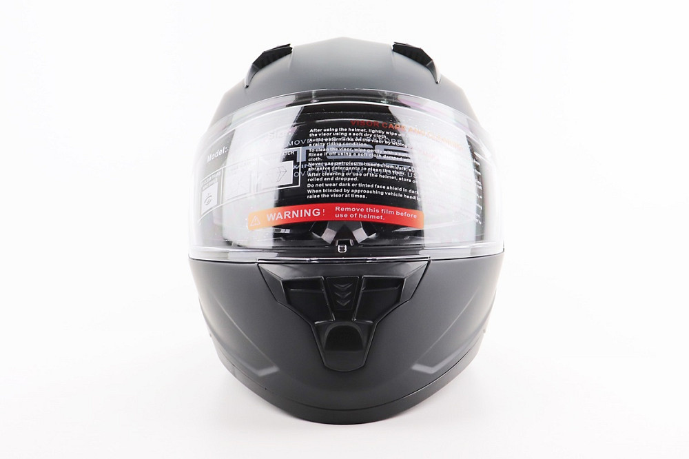 Шолом інтеграл, закритий (сертифікація DOT)+відкидні окуляри BLD-M67 L (59-60см), ЧОРНИЙ матовий Киев - изображение 4