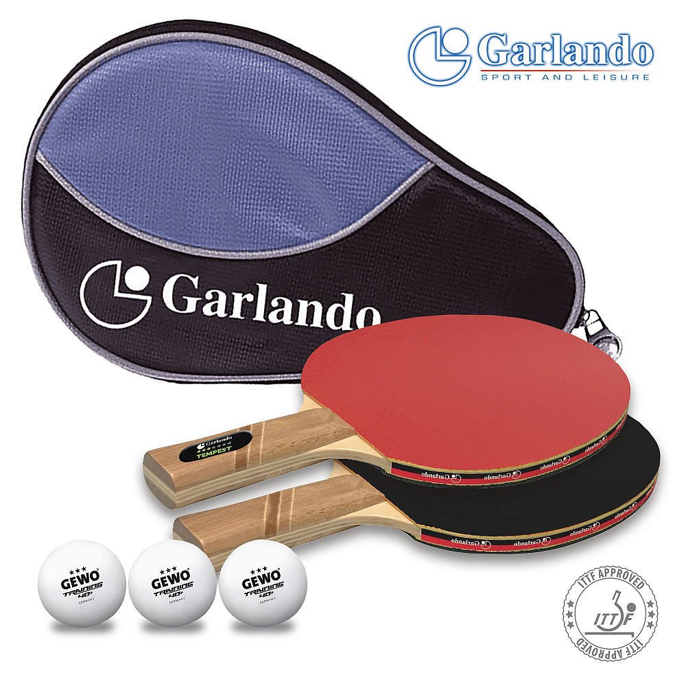 Набор для настольного тенниса Garlando Tempest 2 Bats 3 Balls (2C4-115-1) Киев - изображение 1