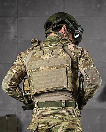 Плитоноска 4 швидкі скидання з напашником Cordura піксель ДЛ63965 Київ - фото 2