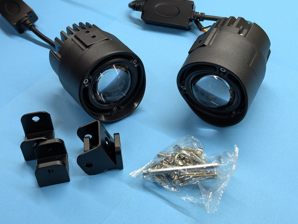 Протитуманны фари універсальні ПТФ бі-лед кругла круглі додаткові фари туманки Bi-LED Fog Lights линза Харків - фото 1